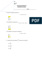 Ev. Diagnóstica 8B Matemática