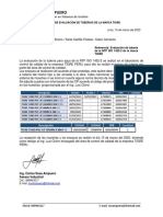 Infforme de Evaluacion de Tuberias 13 de Marzo 2023