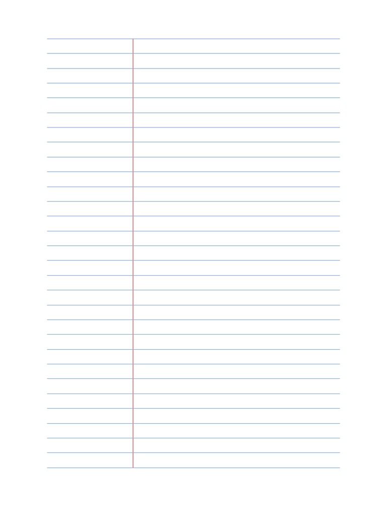 Lined College Ruled Paper Printable
