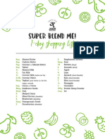 Super Blend Me Shopping List