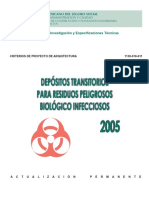 Depositos Transitorios para Residuos Peligrosos Biológico Infecciosos