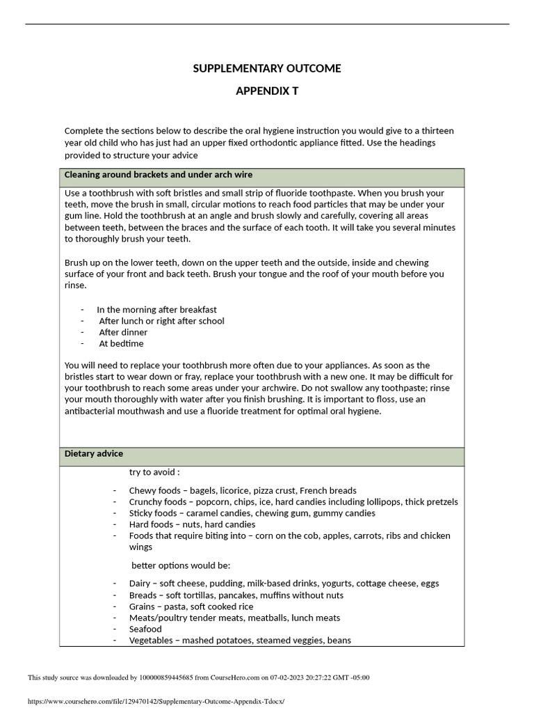 Oral Hygiene for Orthodontic Patients | PDF | Toothbrush | Oral Hygiene
