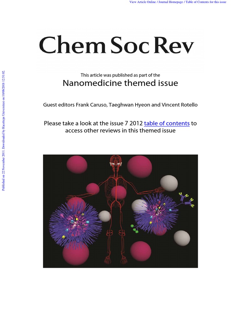 The Golden Age Gold Nanoparticles For Biomedicine | PDF | Nanoparticle ...