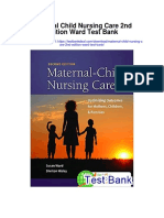 Maternal Child Nursing Care 2nd Edition Ward Test Bank