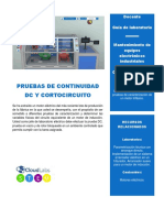 Pruebas de Continuidad DC y Cortocircuito