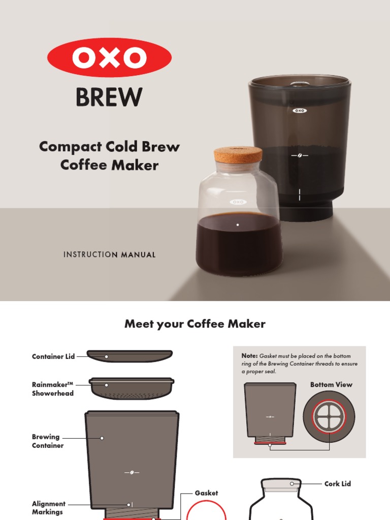 BL Brew Compact Cold Brew Instruction Booklet M H PDF