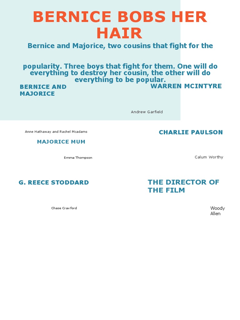 Bernice Bobs Her Hair PDF | PDF | Art