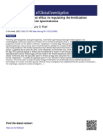 2002 - The Role of Colesterol Efflux in Regulating The Fertilization Potential of Mammalian Spermatozoa