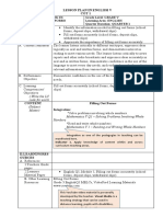 SAMPLE Lesson Plan With Pupils Activity