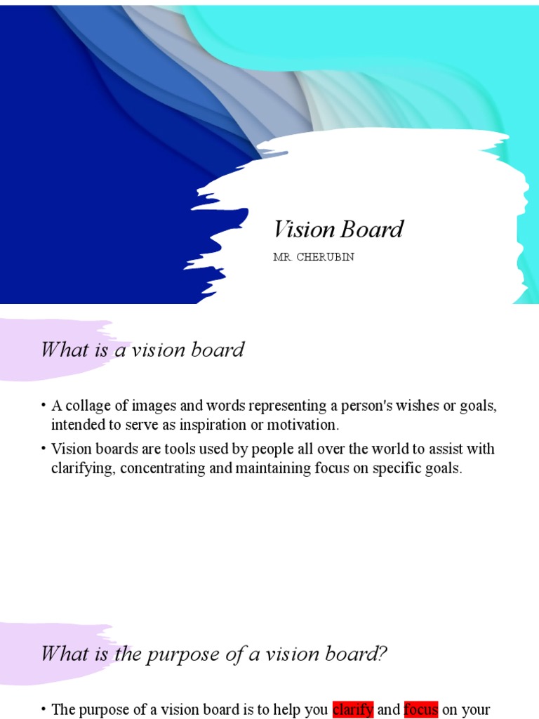 Vision Board Project | PDF | Goal | Motivation