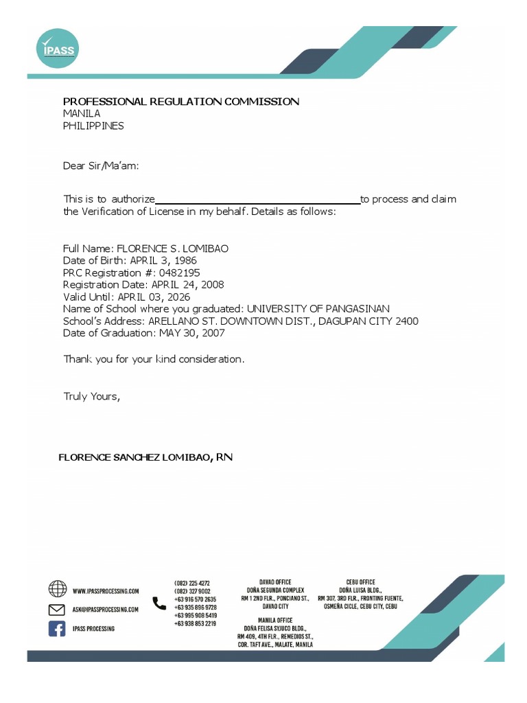 Authorization for prc pdf