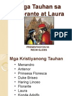 Aralin 2 Mga Tauhan NG Florante at L