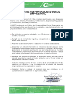 Bgc-Poli-11 Politica de Responsabilidad Social Empresarial Rev.00