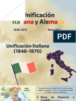 Unificación Italiana y Alemana
