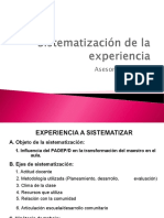 Ejes de Sistematizacion