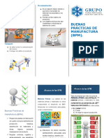 Buenas Practicas de Manufactura Triptico