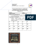 Control de Lectura Narraciones Extraordinarias 1medios