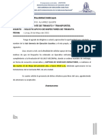 Informe N°032 - Solicito Apoyo de Inspectores de Transito