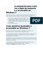 crear un pendrive booteable o arrancable en Windows 7
