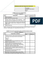 Form 29 Kertas Kerja Evaluasi Penawaran Pengadaan Langsung JK Nonkonstruksi Badan Usaha