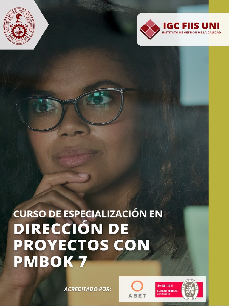 Curso de Dirección de Proyectos PMBOK 7 | PDF | Gestión de la calidad ...