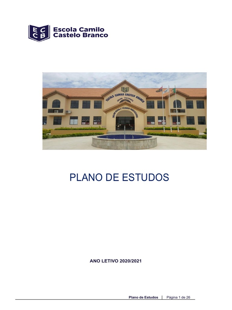Plano de Estudos 2020/2021 da ECCB | PDF | Pedagogia