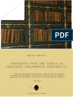 Contributo para Uma Teoria Da Imunidade Parlamentar Democratica