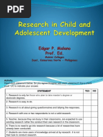 Research in Child and Adolescent Part 2