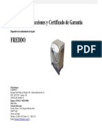 Fabinjet Freddo Manual - Spanish