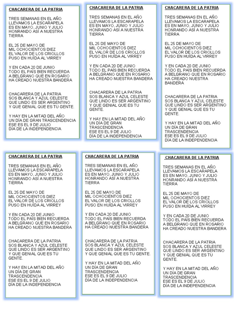 CHACARERA DE LA PATRIA | PDF | Uniformes | Sombrero
