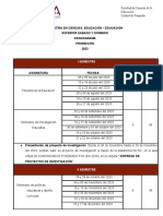 Cronograma Educación Superior Promoción 2023 Actualizado