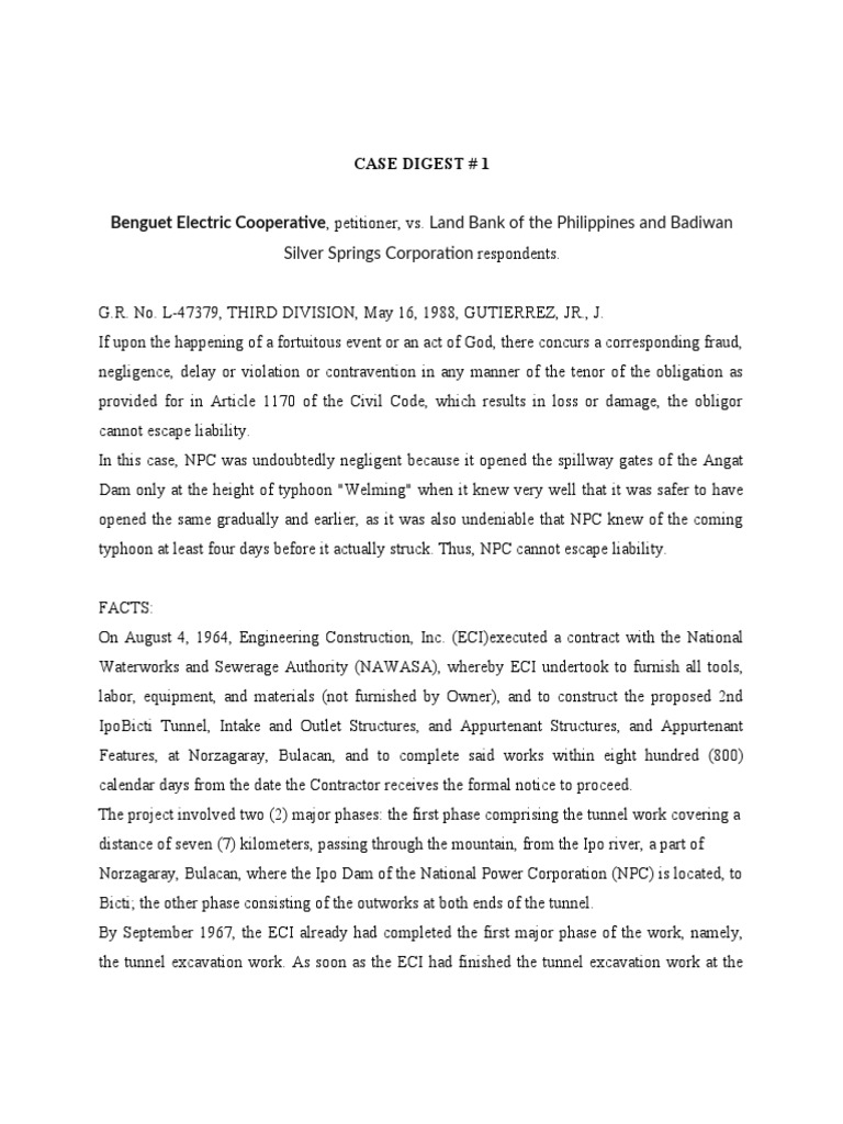 Sample case digest pdf common law justice