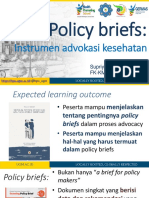 Policy Briefs - Supriyati