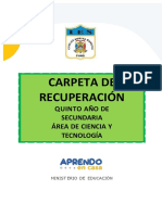 Carpeta de Recuperación 5to C y T