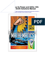 Mathematics Its Power and Utility 10th Edition Smith Solutions Manual
