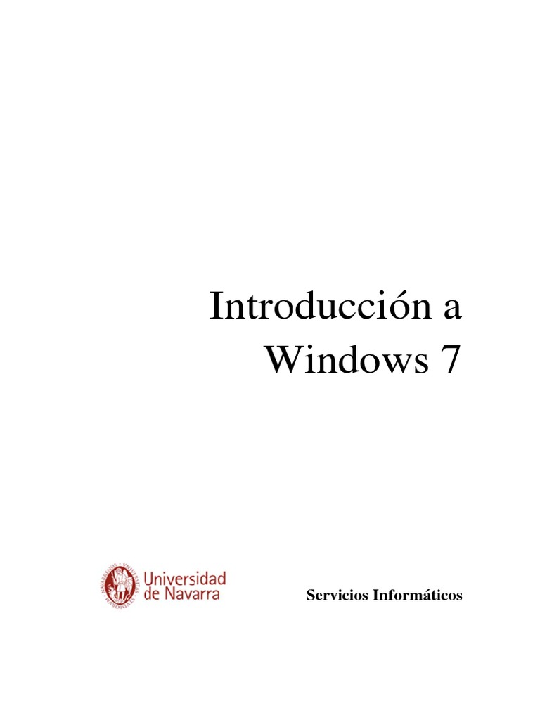 Manual de windows 7 PDF Windows 7 Microsoft Windows