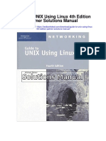 Guide To Unix Using Linux 4th Edition Palmer Solutions Manual