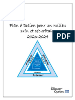 Plan D'action Pour Un Milieu Sain Et Sécuritaire Les Sources 2023-2024