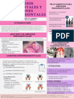 Cartel Sobre Abscesos Periodontales y Lesiones Endoperiodontales