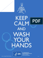 Keep Calm Wash Your Hands 8.5x11