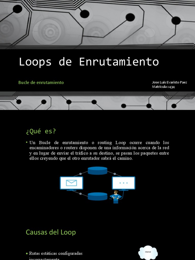 Bucle de Enrutamiento: Causas y Soluciones | PDF | Enrutador ...