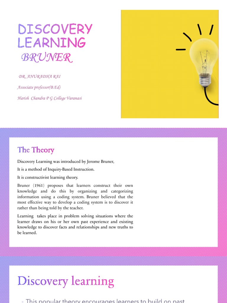 Bruner's Discovery Learning Theory | PDF | Wellness