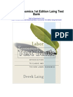 Labor Economics 1st Edition Laing Test Bank