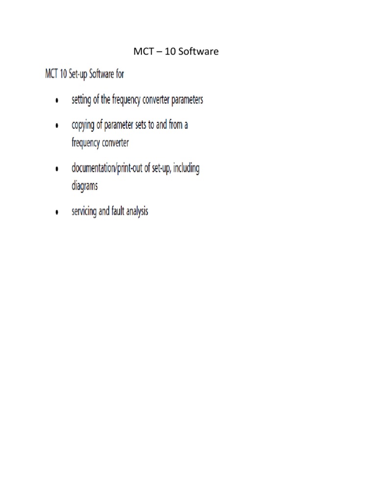 MCT – 10 Software Overview | PDF | Business | Computers