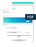 (PDF) The Positive Impact of Organizational Trust - A Systematic Review