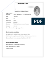 Currículum Vitae: I.Datos Personales Bernard José Salgado Ponce