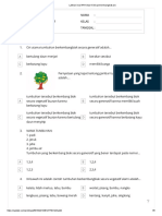 Latihan Soal IPA Kelas 6 SD (Perkembangbiakan)