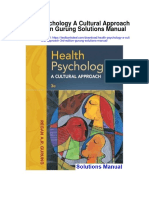 Health Psychology A Cultural Approach 3rd Edition Gurung Solutions Manual