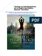 Health Psychology an Interdisciplinary Approach to Health 2nd Edition Deborah Test Bank