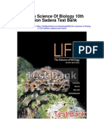 Life The Science of Biology 10th Edition Sadava Test Bank